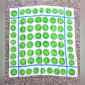 Anthropologie "Lime Heaven" Silk Neck Scarf